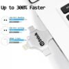 2TB 4 in 1 IOS flash drive USB 3 0 Memory Stick OTG Pendrive Fast Speed Type C For i O S Tablet Android Smartphone PC