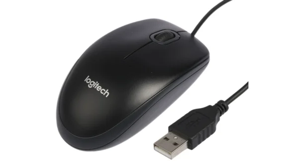 LOGITECH B100 Wired Mouse with USB Connectivity