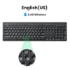 4G Wireless Keyboard Mouse 2 4G 104 Keys Concave Keycaps for MacBook Pro iPad Pro Huawei Matebook PC