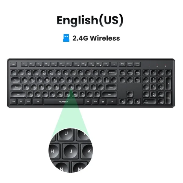 4G Wireless Keyboard Mouse 2 4G 104 Keys Concave Keycaps for MacBook Pro iPad Pro Huawei Matebook PC