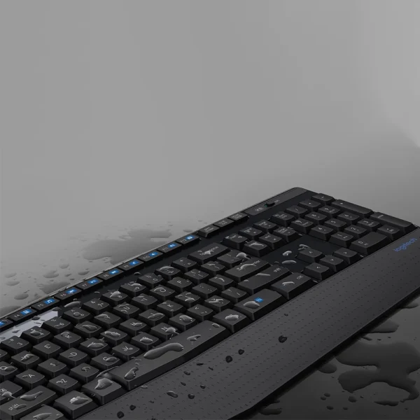 Logitech MK345 Full Sized Wireless Keyboard and Mouse Combo with Palm Rest