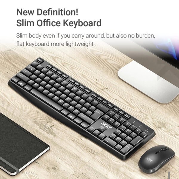 my-11134207-820l9-meehrrh3gjyeec Acer KM41 2K Wireless Keyboard Mouse 1 Set Silent Click 2 4GHz USB