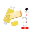 2TB OTG 3 in 1 USB Micro Type c Flash Drive 1TB 512gb 256gb 128gb 64gb 32gb 16gb Pendrive for Android Smartphone Laptop